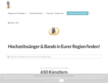 Tablet Screenshot of hochzeitssaengerin.org